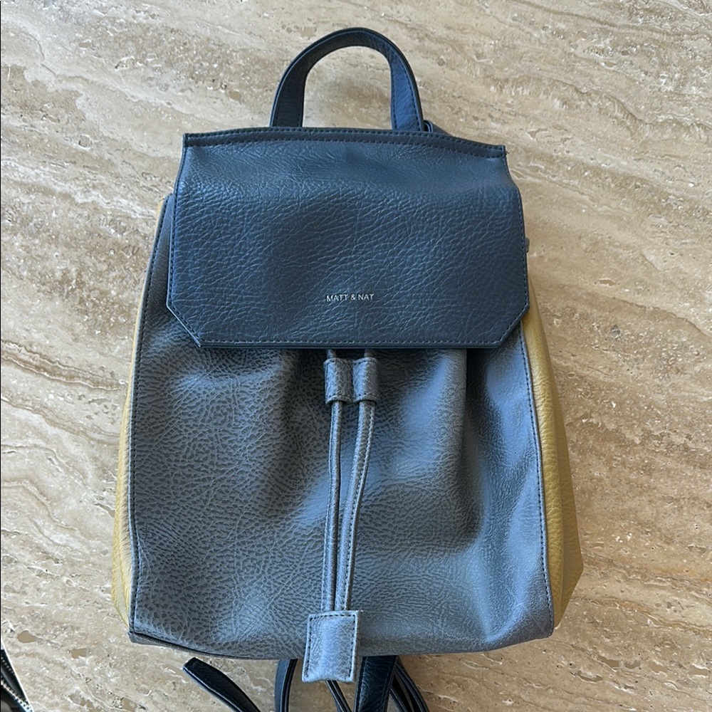 Matt & Nat Tri-Colored Mini Backpack